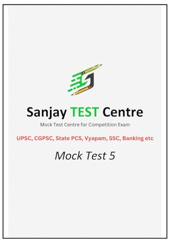 Sanjay Test Centre: Mock Test 5 (Mock Test 1) von Independently published