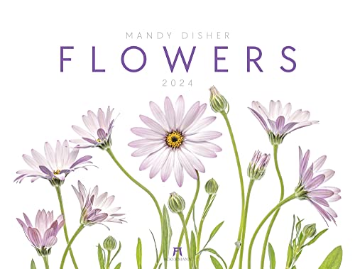 Flowers - Mandy Disher Kalender 2024, Wandkalender im Querformat (66 x 50 cm) - Lifestyle- / Blumenkalender / Blütenbilder von Ackermann Kunstverlag