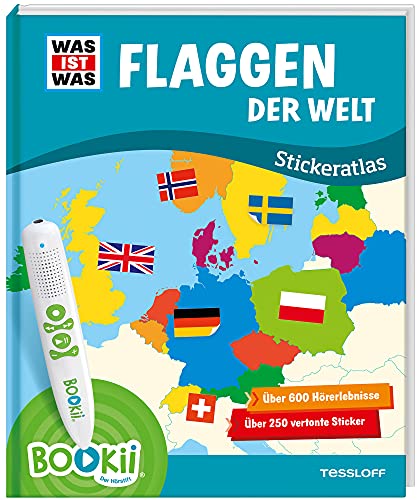 BOOKii® WAS IST WAS Stickeratlas Flaggen der Welt.: Über 600 Hörerlebnisse. Über 250 vertonte Sticker (BOOKii / Antippen, Spielen, Lernen)