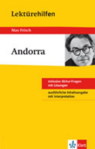 Klett Lektürehilfen Max Frisch Andorra: für Oberstufe und Abitur - Interpretationshilfe für die Schule