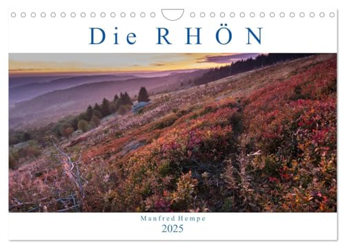 Die Rhön (Wandkalender 2025 DIN A4 quer), CALVENDO Monatskalender: Jahreszeitliche Landschaftsaufnahmen im Natur- und Lebensraum Rhön (CALVENDO Natur) von CALVENDO