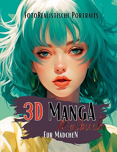 Mangamalbuch für Mädchen: Das 3D Malbuch mit wunderschönen Manga Portraits. Anime Frauen- Fotorealistische & Einzigartige Vorlagen. Manga Malbuch. Anime Malbuch. (Manga Nation) von tredition