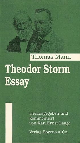 Theodor Storm Essay: Er ist ein Wahrer Meister, er bleibt Theodor Storm Essay: Er ist ein Wahrer Meister, er bleibt