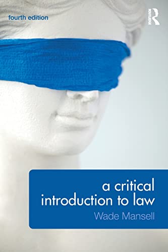 A Critical Introduction to Law von Routledge