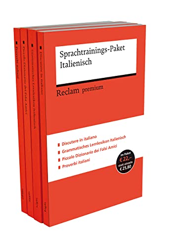 Sprachtrainings-Paket Italienisch: 4 Bände eingeschweißt – Basiswissen auffrischen; Grammatik vertiefen – 30084 (Reclams Universal-Bibliothek)