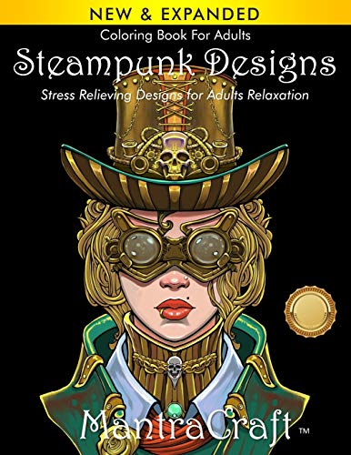 Coloring Book For Adults: Steampunk Designs: Stress Relieving Designs for Adults Relaxation von New Castle P&p