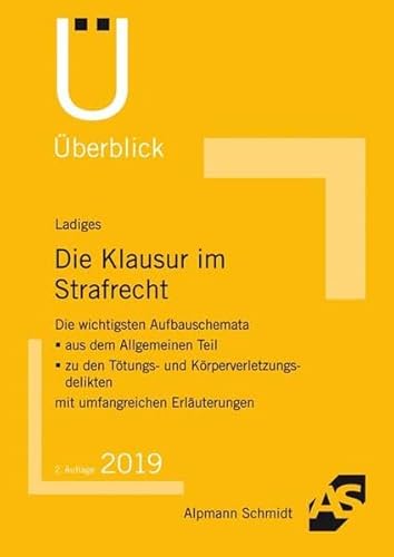 Die Klausur im Strafrecht: Die wichtigsten Aufbauschemata aus dem Allgemeinen Teil, zu den Tötungs- und Körperverletzungsdelikten. Mit umfangreichen Erläuterungen (Überblick)