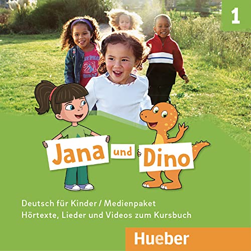 Jana und Dino 1: 2 Audio-CDs und 1 DVD zum Kursbuch.Deutsch für Kinder / Medienpaket von Hueber Verlag GmbH