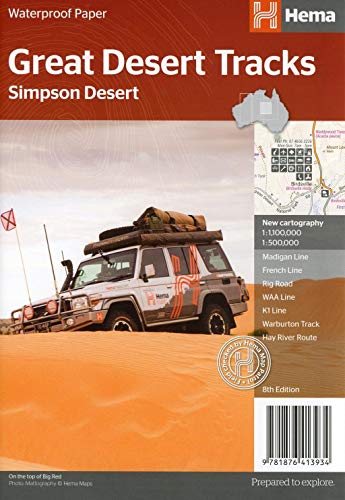 Straßenkarte Simpson Desert 1:1 250 000