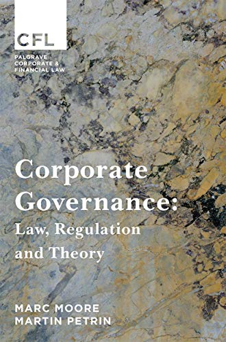 Corporate Governance: Law, Regulation and Theory (Corporate and Financial Law) von Red Globe Press