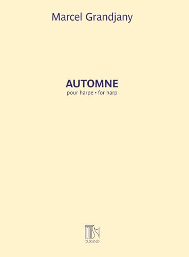 Automne. Harfe Solo. Automne. Harfe Solo. von Durand