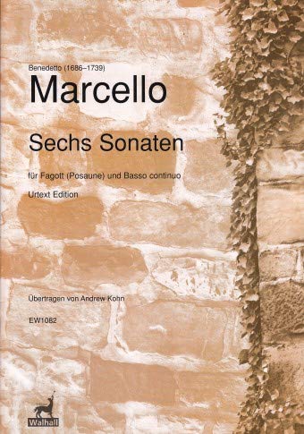 Sechs Sonaten für Fagott (Posaune) und BC. Urtext Edition (Partitur und Stimmen)