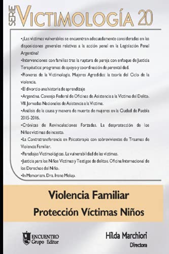 Victimología 20: Violencia Familiar Protección Víctimas Niños von Independently published