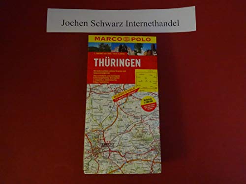 MARCO POLO Karte Thüringen 1:200.000: Mit landschaftlich schönen Strecken und Sehenswürdigkeiten. Übersichtskarte zum Ausklappen, Entfernungstabelle, ... (MARCO POLO Karten 1:200.000)