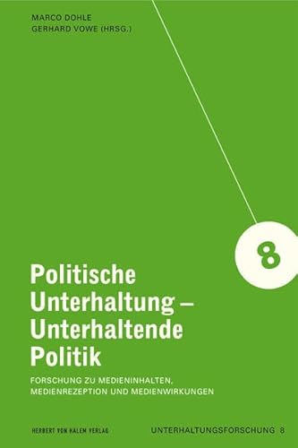 Politische Unterhaltung - Unterhaltende Politik. Forschung zu Medieninhalten, Medienrezeption und Medienwirkungen (Unterhaltungsforschung)