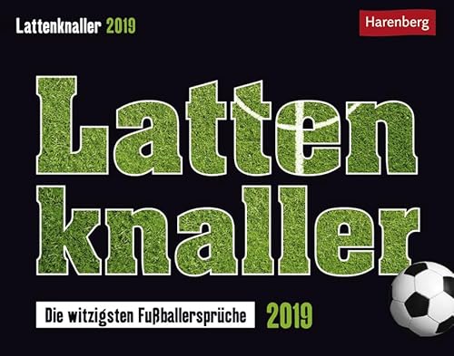 Lattenknaller Tagesabreißkalender 2024. Täglich ein witziger Spruch rund um Fußball mit dem Tischkalender zum Aufstellen. Tageskalender 2024 für Fußballfans: Die witzigsten Fußballersprüche