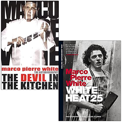 Devil in the kitchen & White Heat 25 By Marco Pierre White 2 Books Collection Set