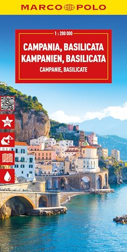 MARCO POLO Reisekarte Italien 12 Kampanien, Basilikata 1:200.000: Straßenkarte und Autokarte mit sehenswerten Strecken, Highlights und digitaler Erweiterung von MARCO POLO ein Imprint von MAIRDUMONT