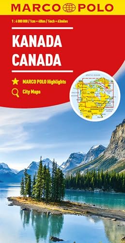 MARCO POLO Kontinentalkarte Kanada 1:4 Mio.: wegenkaart schaal 1:4.000.000