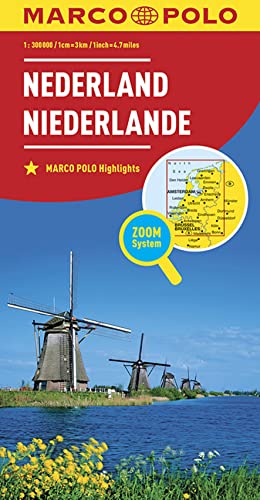 MARCO POLO Länderkarte Niederlande 1:300.000: Marco Polo Highlights. Zoom-System MARCO POLO Länderkarte Niederlande 1:300.000: Marco Polo Highlights. Zoom-System