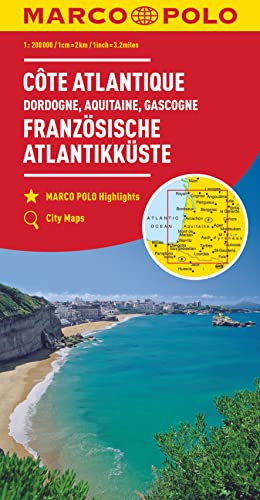 MARCO POLO Regionalkarte Französische Atlantikküste 1:300.000: Dordogne, Aquitaine, Gascogne MARCO POLO Regionalkarte Französische Atlantikküste 1:300.000: Dordogne, Aquitaine, Gascogne