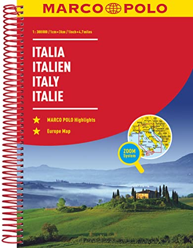 MARCO POLO Reiseatlas Italien 1:300.000: mit Europa 1:4,5 Mio.