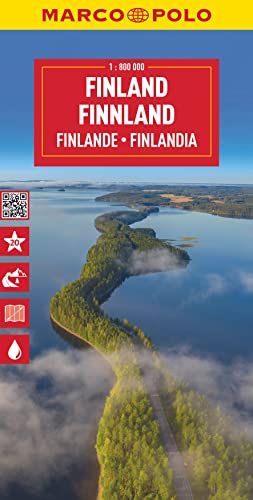 MARCO POLO Reisekarte Finnland 1:800.000: Wegenkaart Schaal 1 : 800.000 (Marco Polo Maps)