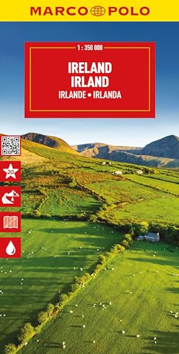 MARCO POLO Reisekarte Irland 1:350.000: Straßenkarte und Autokarte mit sehenswerten Strecken, Highlights und digitaler Erweiterung (Marco Polo Maps) von MARCO POLO ein Imprint von MAIRDUMONT