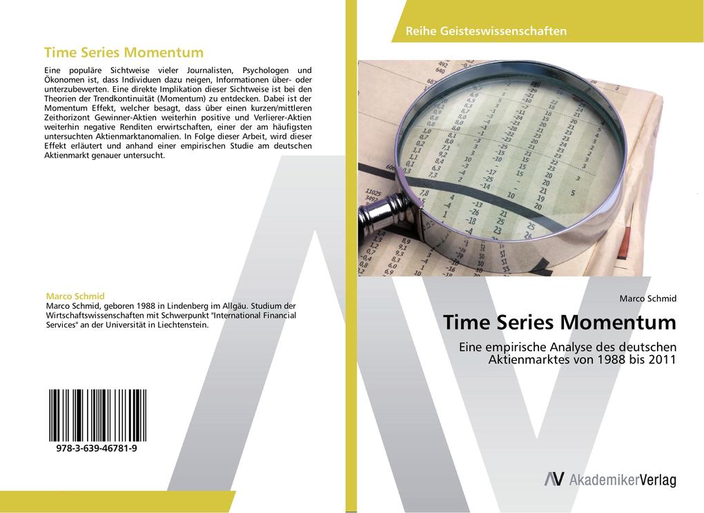 Time Series Momentum von AV Akademikerverlag