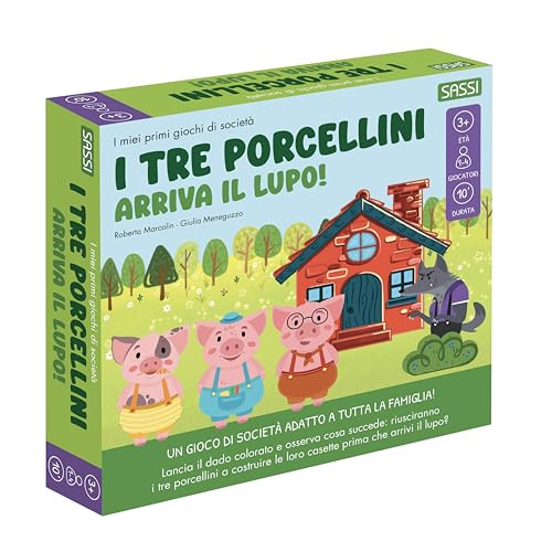 I tre porcellini. Arriva il lupo! I miei primi giochi di società. Con gadget (Sassi junior) von Sassi