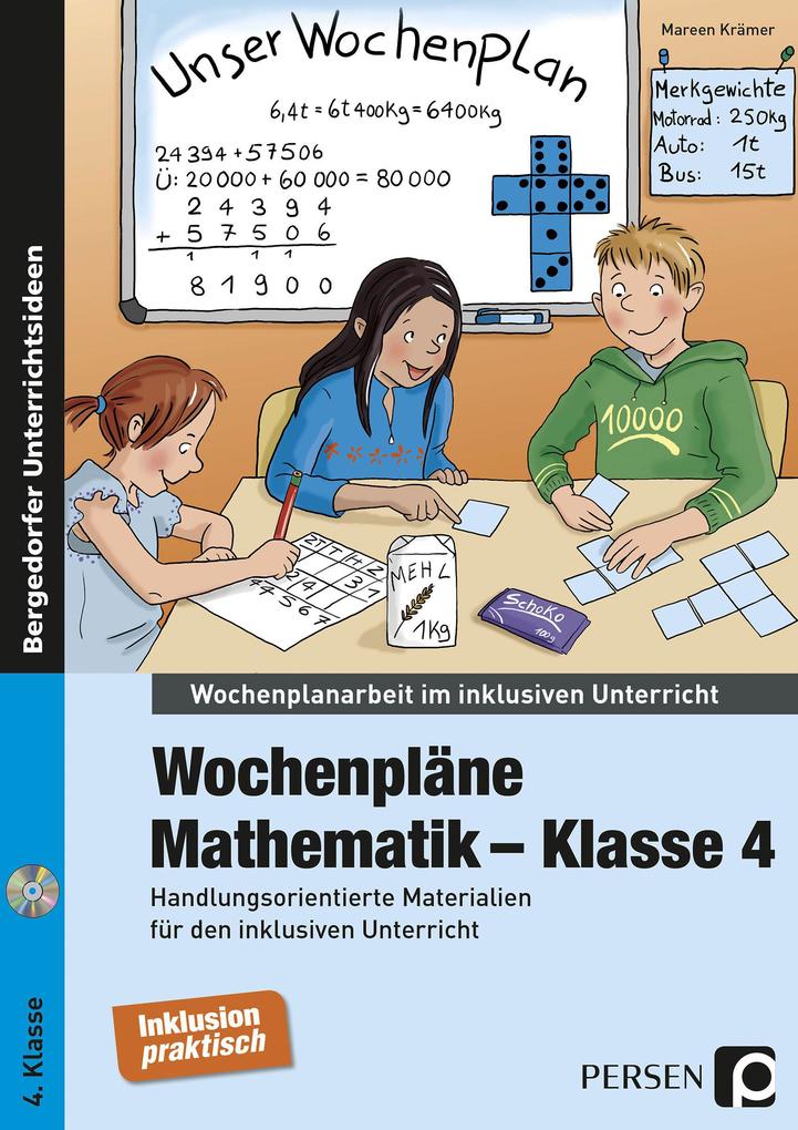Wochenpläne Mathematik - Klasse 4 von Persen Verlag i.d. AAP