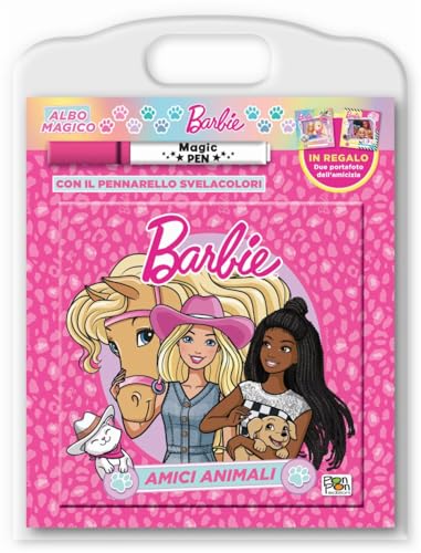 Barbie. Amici animali. Albo magico. Con pennarello svelacolori von Pon Pon Edizioni