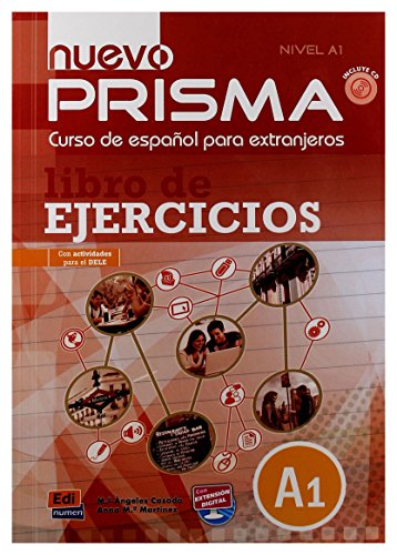 nuevo Prisma A1 - Libro de ejercicios+CD: Exercises Book + CD : 10 units von Edinumen