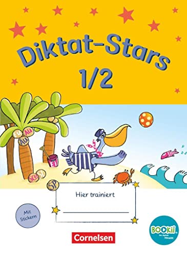 Diktat-Stars - BOOKii-Ausgabe - 1./2. Schuljahr: Übungsheft - Mit Lösungen