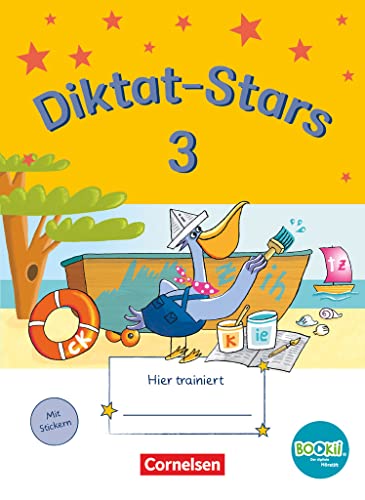 Diktat-Stars - BOOKii-Ausgabe - 3. Schuljahr: Übungsheft - Mit Lösungen