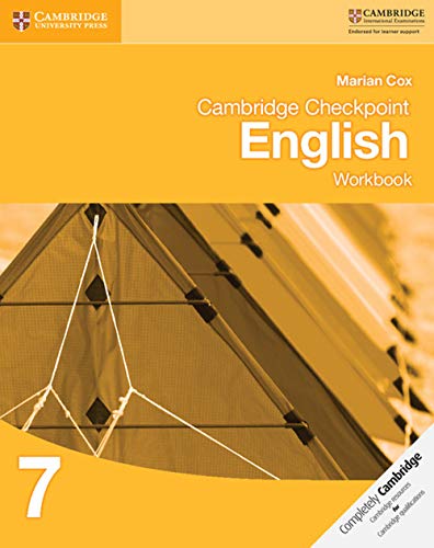 Cambridge Checkpoint English Workbook 7 (Cambridge International Examinations) von Cambridge University Press