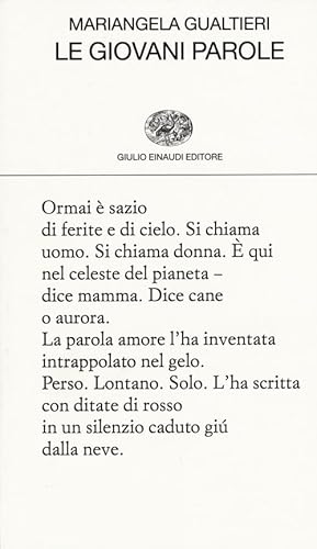 Le giovani parole (Collezione di poesia, Band 432) von Einaudi