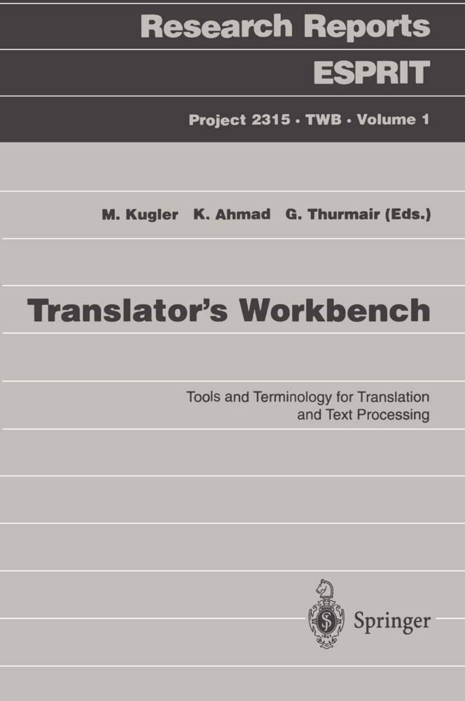 Translator's Workbench von Springer Berlin Heidelberg