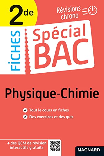 Spécial Bac Fiches Physique-Chimie 2de Bac 2024: Tout le programme en 50 fiches, mémos, schémas-bilans, exercices et QCM