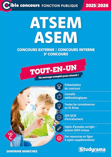 ATSEM/ASEM – Tout-en-un (Catégorie C –Concours 2025-2026): Concours externe –Concours interne –3e concours von STUDYRAMA