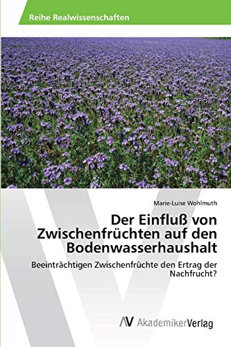 Der Einfluß von Zwischenfrüchten auf den Bodenwasserhaushalt: Beeinträchtigen Zwischenfrüchte den Ertrag der Nachfrucht? Der Einfluß von Zwischenfrüchten auf den Bodenwasserhaushalt: Beeinträchtigen Zwischenfrüchte den Ertrag der Nachfrucht?