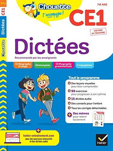 Chouette - Dictées CE1: cahier d'entraînement en orthographe recommandé par les enseignants von HATIER