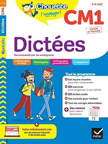 Chouette - Dictées CM1: cahier d'entraînement en orthographe recommandé par les enseignants von HATIER