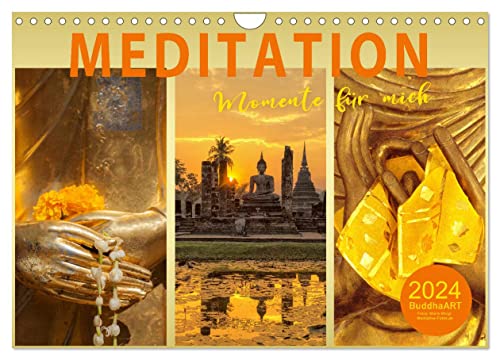MEDITATION Momente für mich (Wandkalender 2024 DIN A4 quer), CALVENDO Monatskalender von CALVENDO