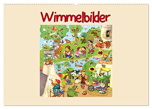 Wimmelbilder (Wandkalender 2025 DIN A2 quer), CALVENDO Monatskalender von CALVENDO