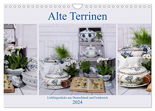 Alte Terrinen Lieblingsstücke aus Deutschland und Frankreich (Wandkalender 2024 DIN A4 quer), CALVENDO Monatskalender von CALVENDO