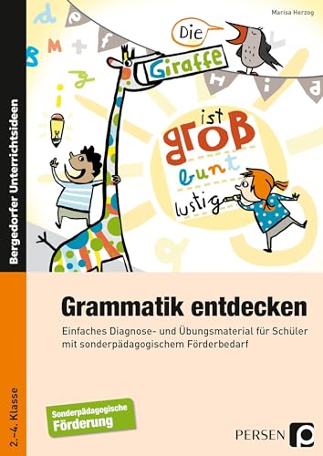 Grammatik entdecken: Einfaches Diagnose- und Übungsmaterial für Schüler mit sonderpädagogischem Förderbedarf (2. bis 4. Klasse) von Persen Verlag i.d. AAP