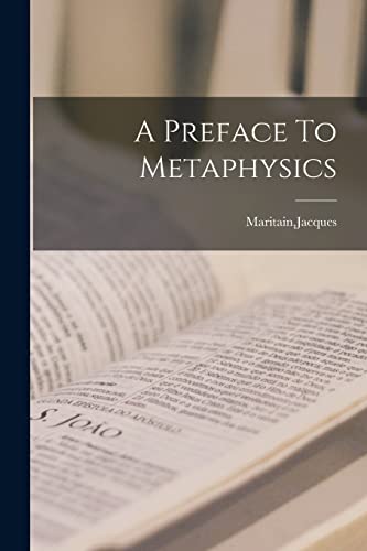 A Preface To Metaphysics