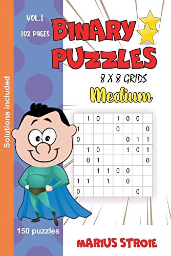 Binary Puzzles - medium, vol. 1: grids 8 x 8