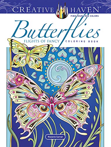 Creative Haven Butterflies Flights of Fancy Coloring Book (Creative Haven Coloring Books) von Dover Publications